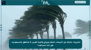 تحذيرات عاجلة من الأرصاد: أمطار ورياح وأتربة تضرب 8 مناطق بالسعودية – هل أنت مستعد؟